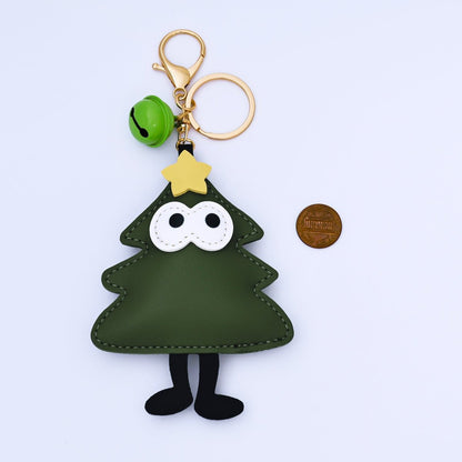 Limited Edition Christmas Tree, Santa Clause, Mitten Bag Charm Keychain for Holiday Season | WB-00203