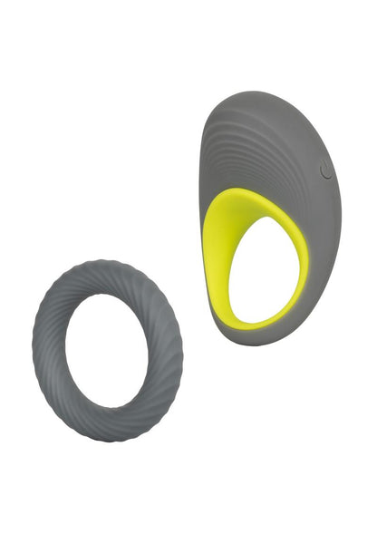 CalExotics Link Up Edge Silicone Vibrating Cock Ring