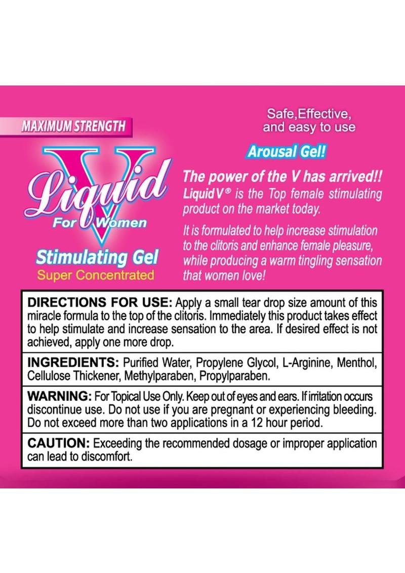 Liquid V Maximum Strength Stimulating Gel for Women