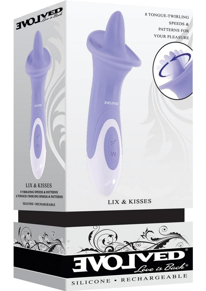 Evolved Lix And Kisses Rechargeable Silicone Clitoral Stimulator