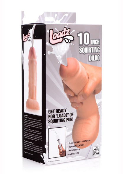 Loadz Dual-Density Squirting Dildo - Vanilla