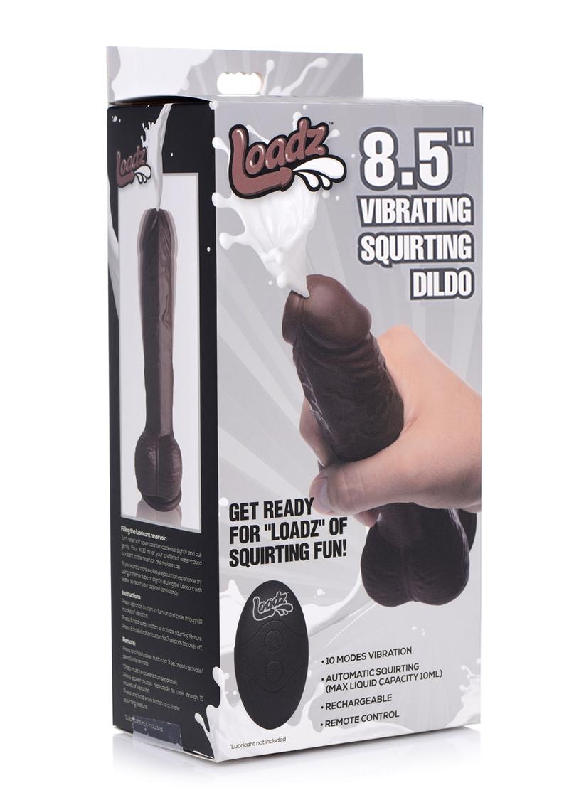 Loadz 8.5in Vibrating Squirting Dildo Rechargeable Remote Control Toy