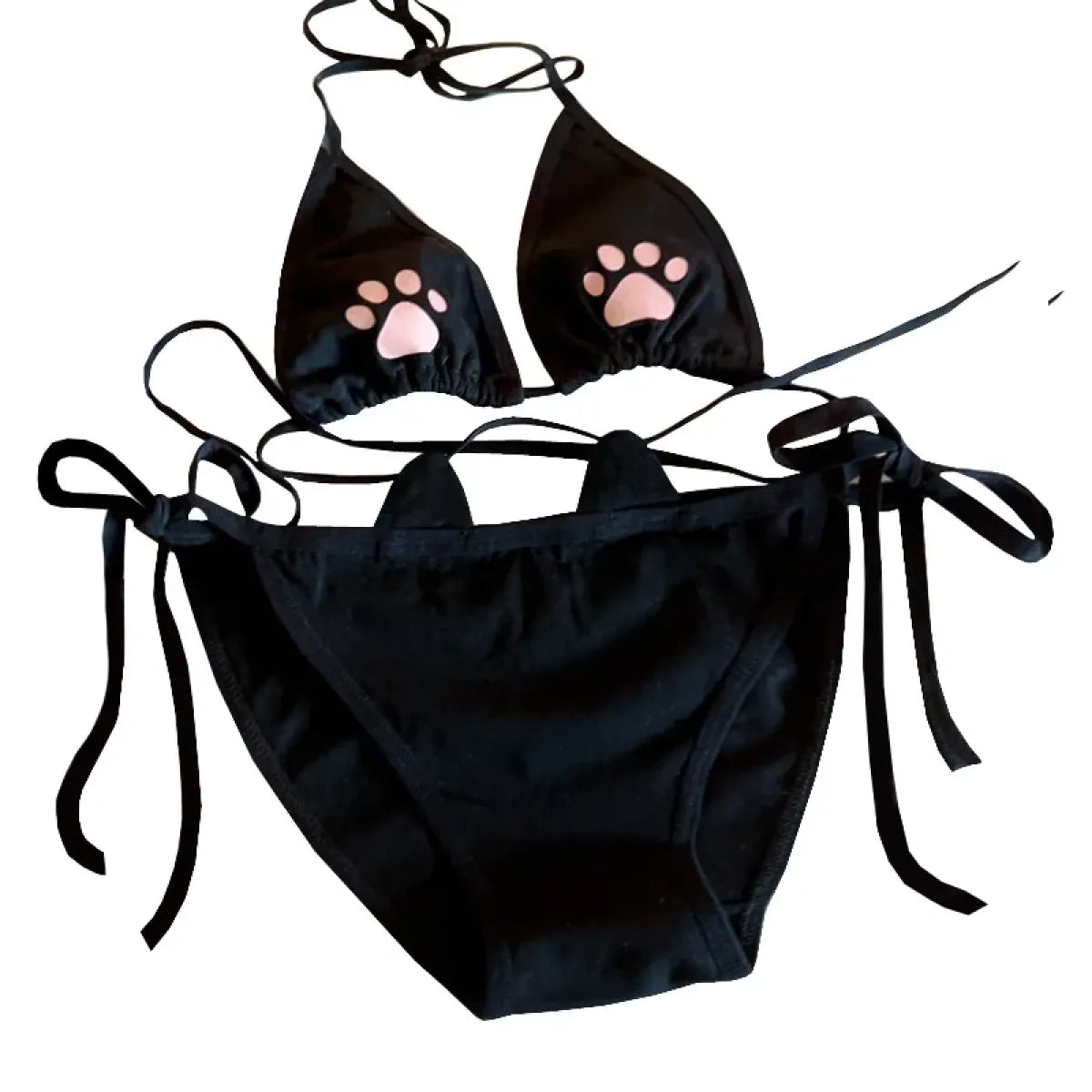 Lolita Lace Bow Panties – Sheer Mesh Ruffle Mid Waist Briefs