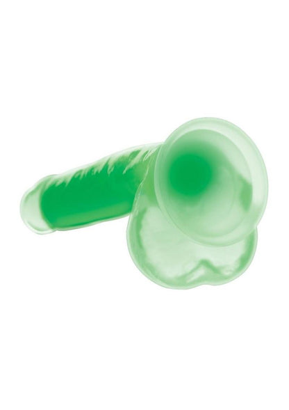 LolliCock Glow Dual-Density Silicone Glow-in-the-Dark Dildo with Balls