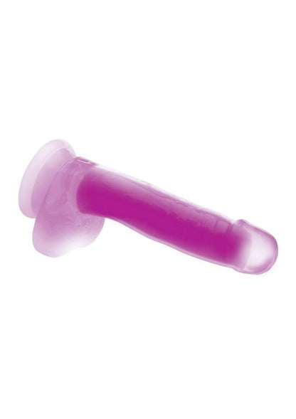 LolliCock Glow Dual-Density Silicone Glow-in-the-Dark Dildo with Balls
