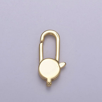 Long 14K Gold Filled / Silver oval lobster claw clasp 25x11mm / 20x10mm L-602 L-603