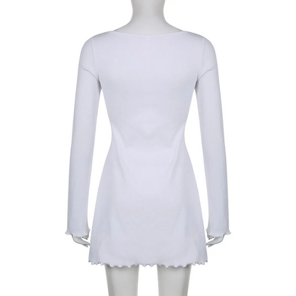 Solid Casual Knitted Dresses