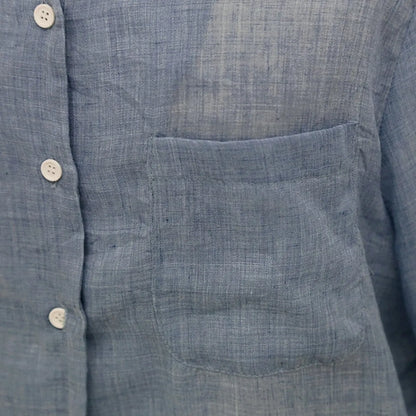 Long Sleeve Linen Blouse