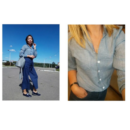 Long Sleeve Linen Blouse