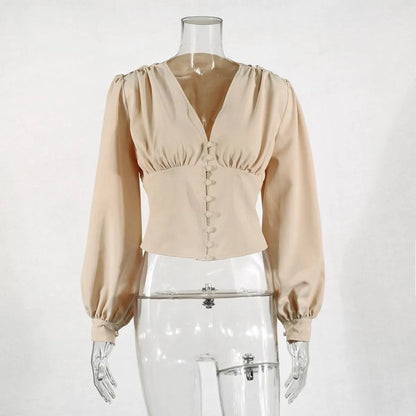 Long-sleeved Korean Blouse