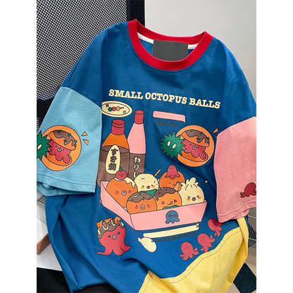 Harajuku Cartoon T-shirt Loose Fit