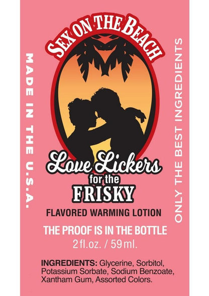 Love Lickers Sex on the Beach Passion Fruit Flavored Lotion