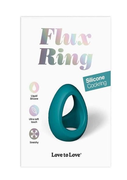 Love to Love Flux Ring Silicone Cockring Teal