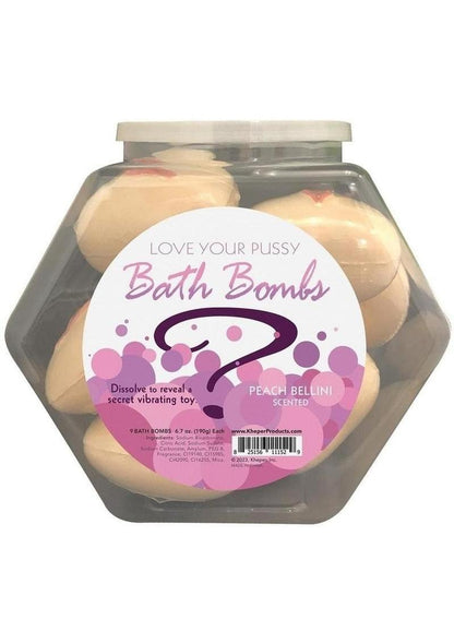 Love Your Pussy Bath Bombs Peach Bellini Scented Vibrating