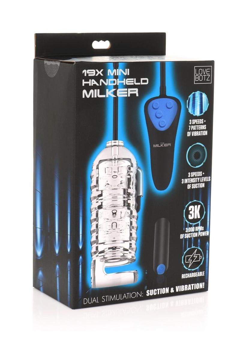 LoveBotz 19X Mini Handheld Milker with Wired Remote Control