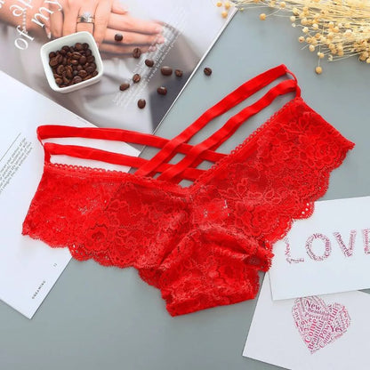 Low-Rise Panties With Cross Straps