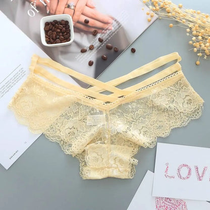 Low-Rise Panties With Cross Straps