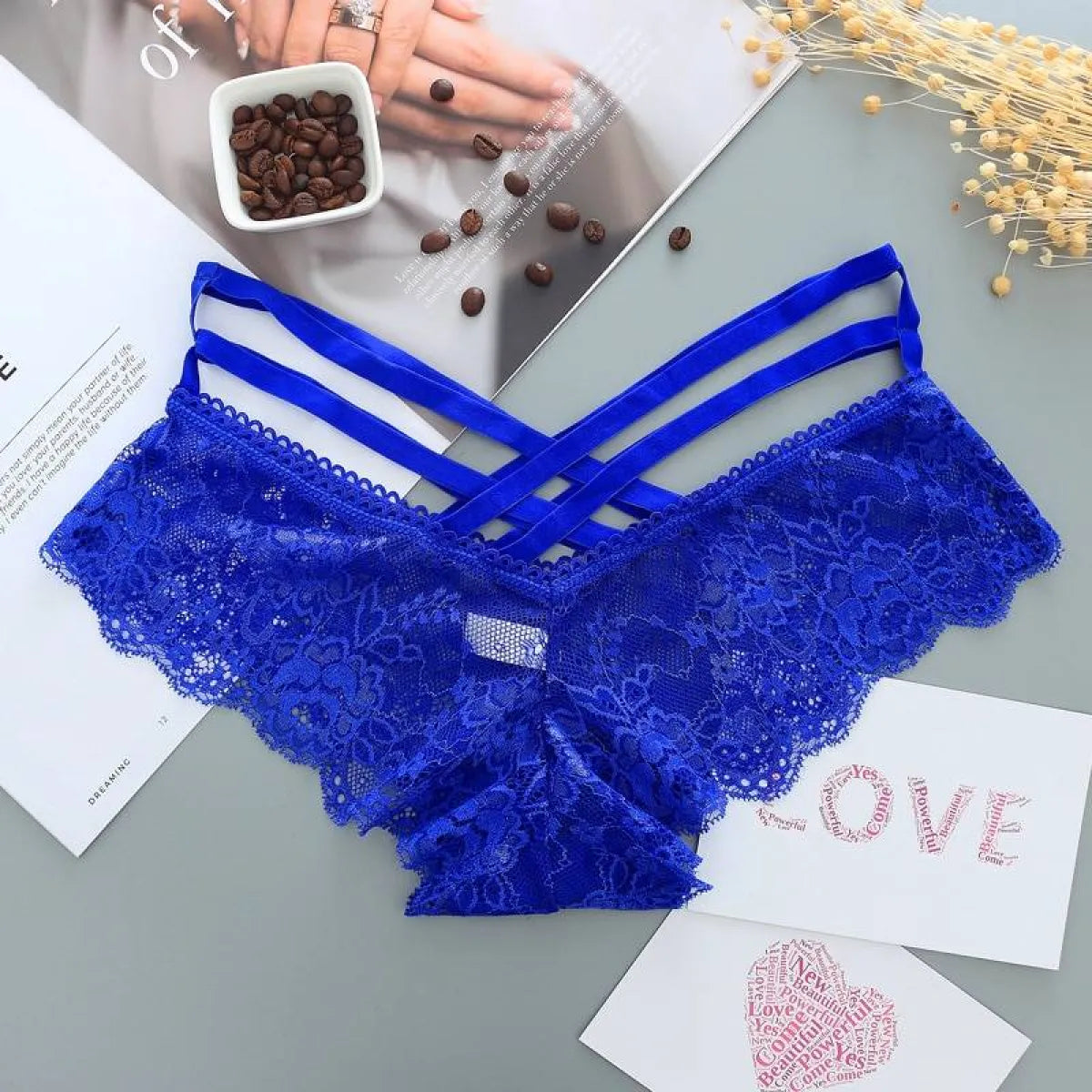 Low-Rise Panties With Cross Straps