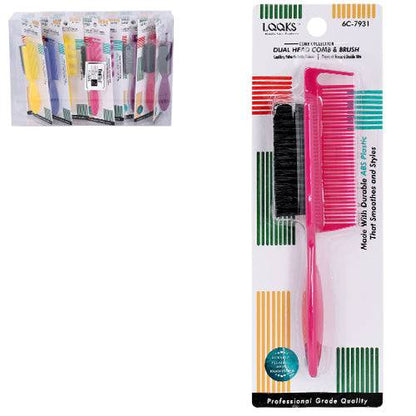 LQQKS Dual Head Comb &amp; Brush ABS