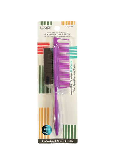 LQQKS Dual Head Comb &amp; Brush ABS