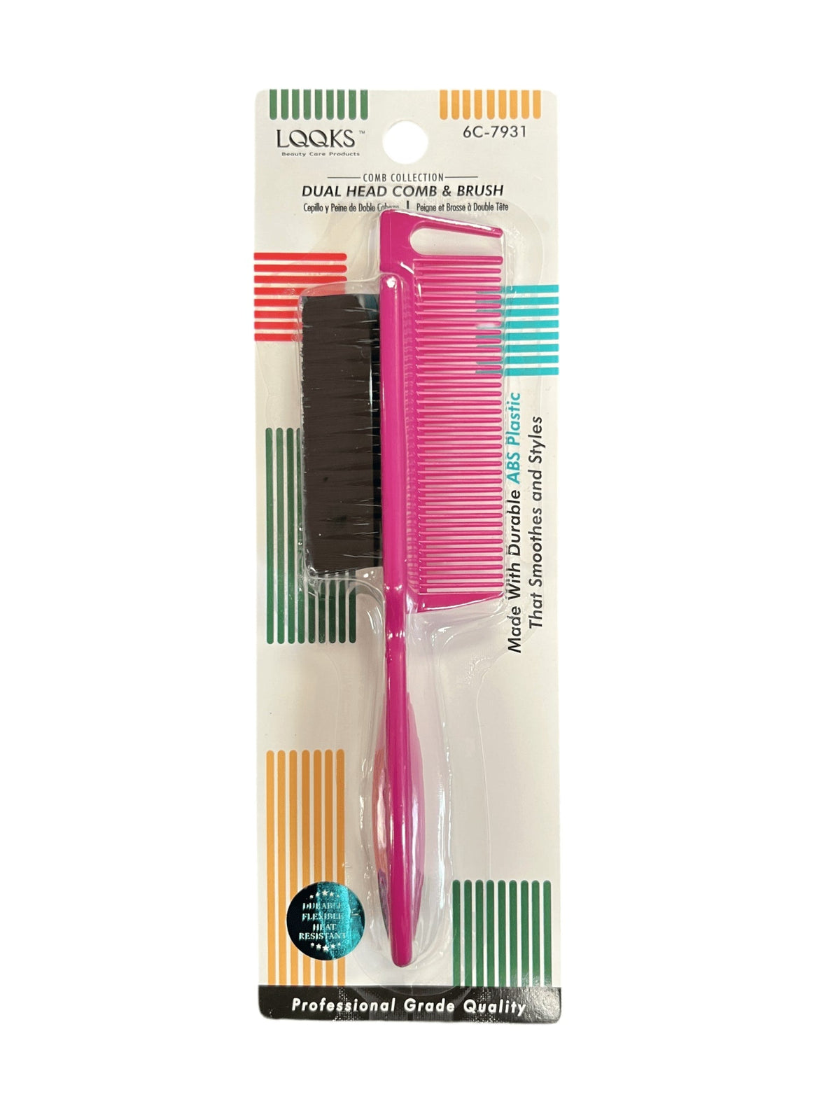 LQQKS Dual Head Comb &amp; Brush ABS