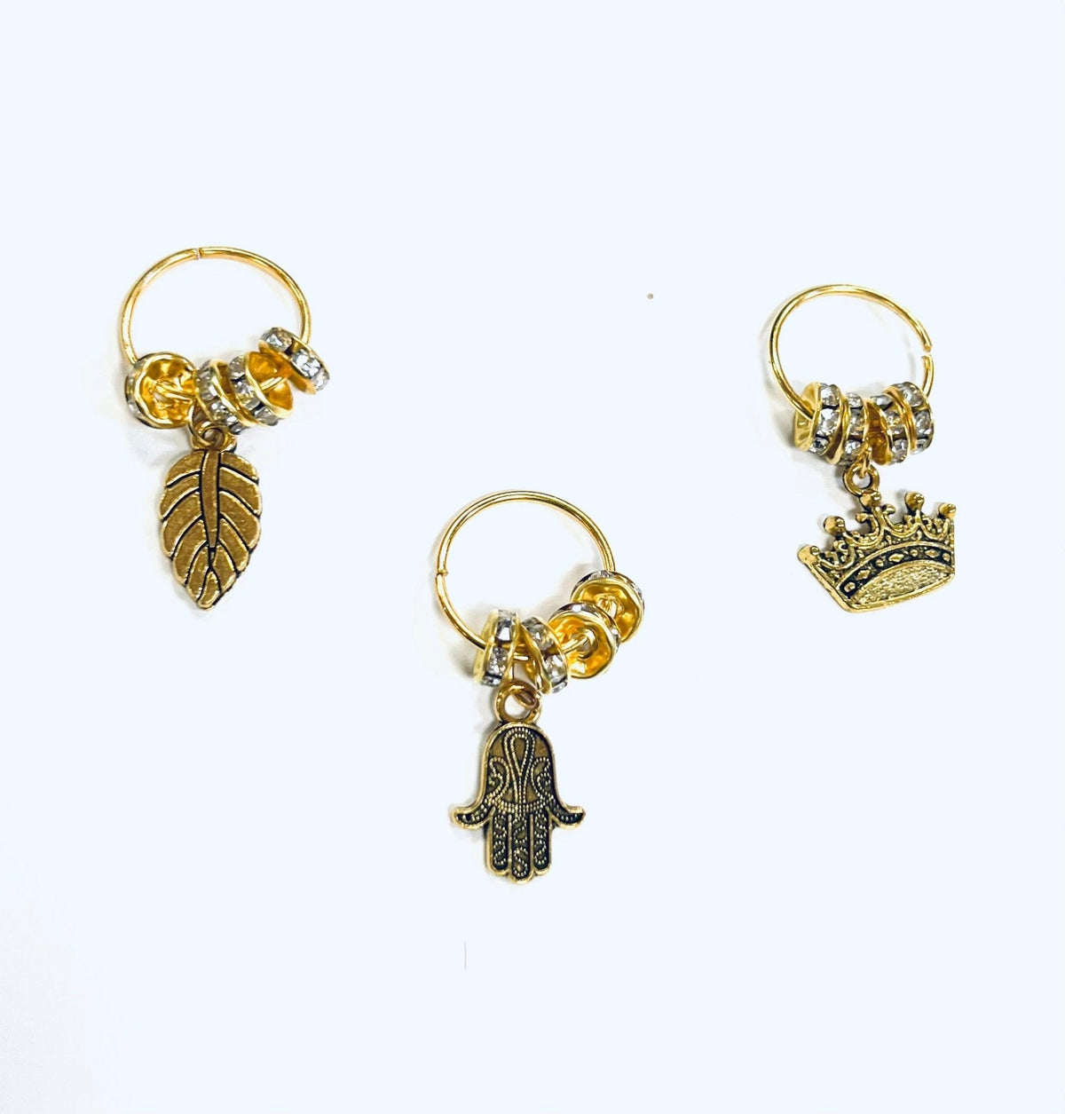 LQQKS Hair Braid Ring &amp; Braid Tube Set, 4-Piece Pack