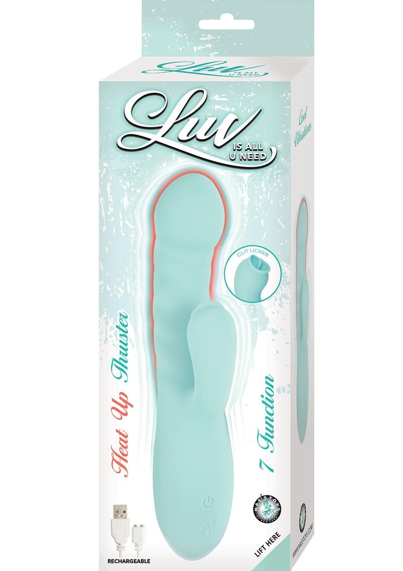 Luv Heat Up Thruster Rechargeable Silicone Rabbit Vibrator