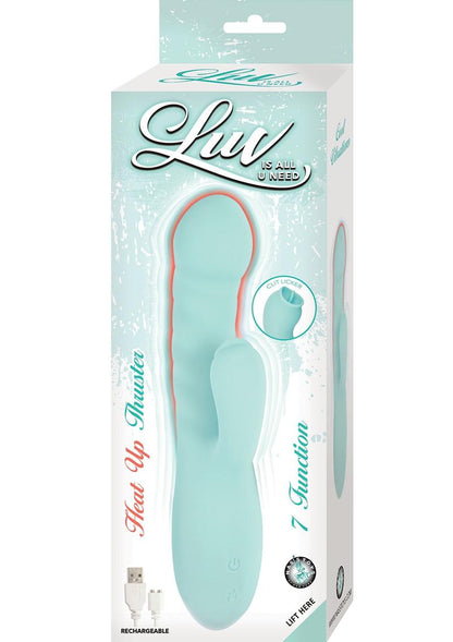 Luv Heat Up Thruster Rechargeable Silicone Rabbit Vibrator