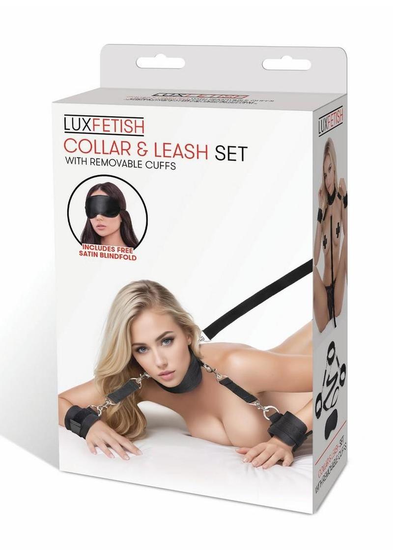 Lux Fetish Collar and Leash Set