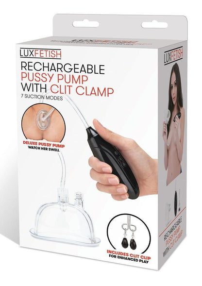 Rechargeable Pussy Pump with Clit Clamp
