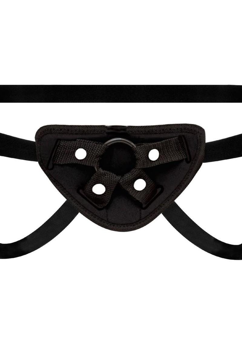 Lux Fetish Vibrating Strap-On Dildo Set
