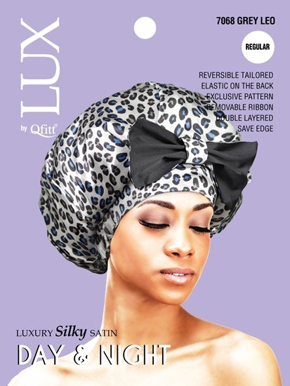 Lux by Qfitt Pattern Luxury Silky Satin Day &amp; Night Cap