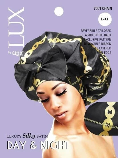 LUX SILK DAY &amp; NIGHT CAP XL AFRO (7061)