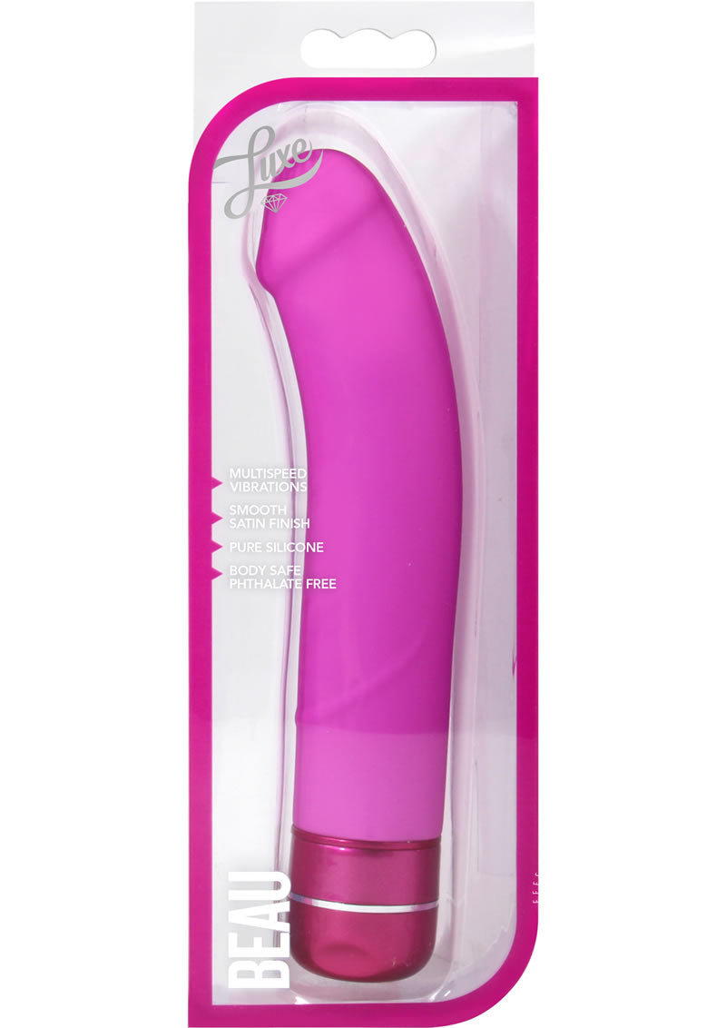 Luxe Beau Vibrating Silicone Dildo