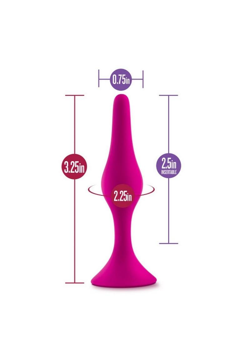 Luxe Beginner Plug Silicone Butt Plug Sizes