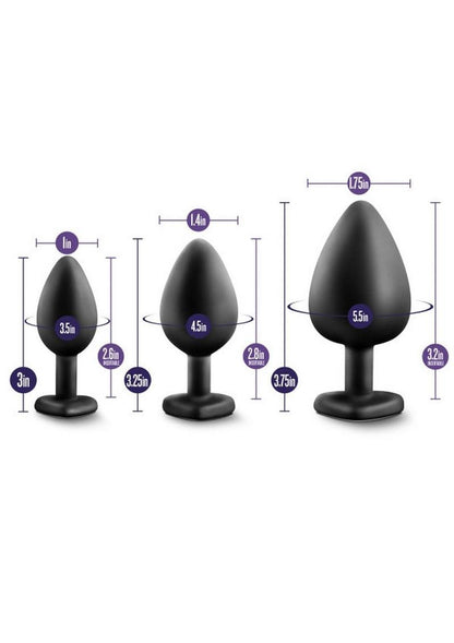 Luxe Bling Butt Plugs Silicone Training Kit