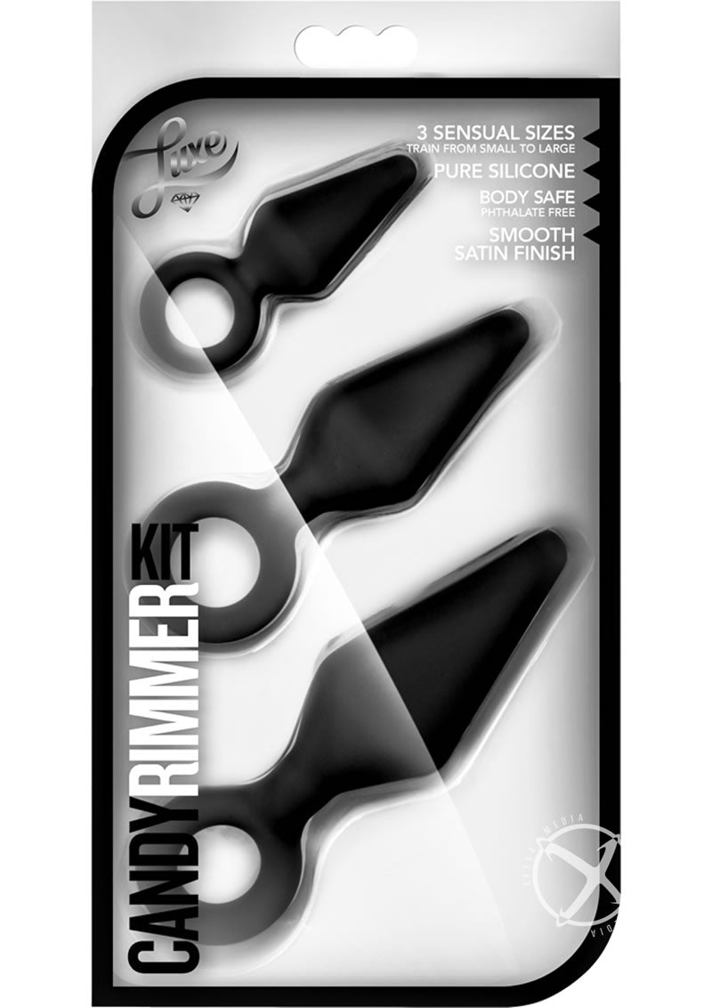 Luxe Candy Rimmer Silicone Anal Kit - 3 Piece