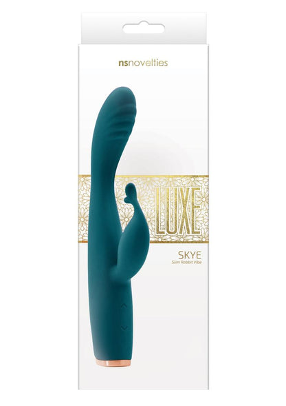 Luxe Skye Silicone Rechargeable Slim Rabbit Vibrator