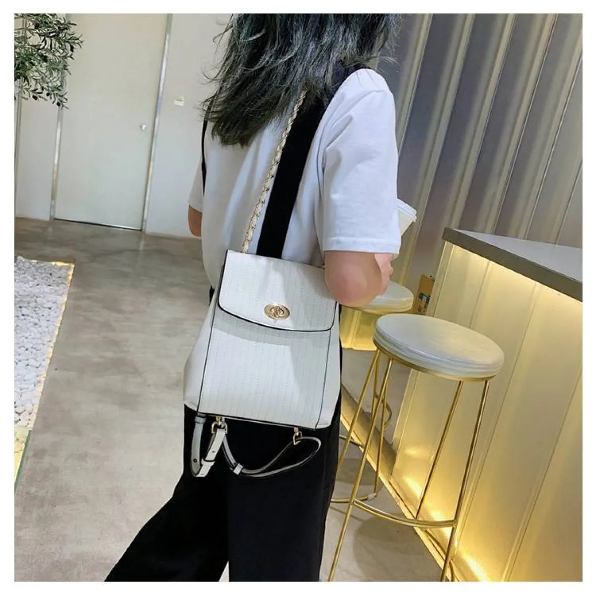 Chain Detail Backpack