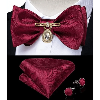 Luxury Pink Solid Men Bow Tie Silk Business Wedding Elegant Bowtie For Men Unique Desing For Every Occasion