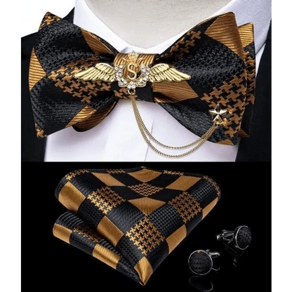 Luxury Pink Solid Men Bow Tie Silk Business Wedding Elegant Bowtie For Men Unique Desing For Every Occasion