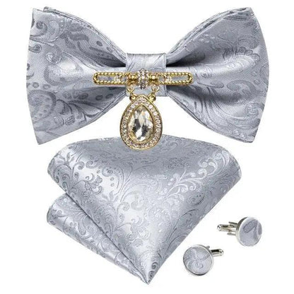 Luxury Pink Solid Men Bow Tie Silk Business Wedding Elegant Bowtie For Men Unique Desing For Every Occasion