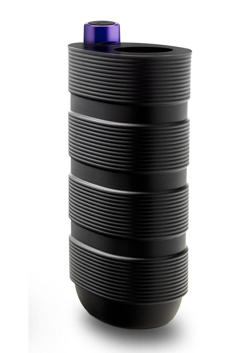 M Elite Platinum Strok Silicone Dual-End Pussy Masturbator