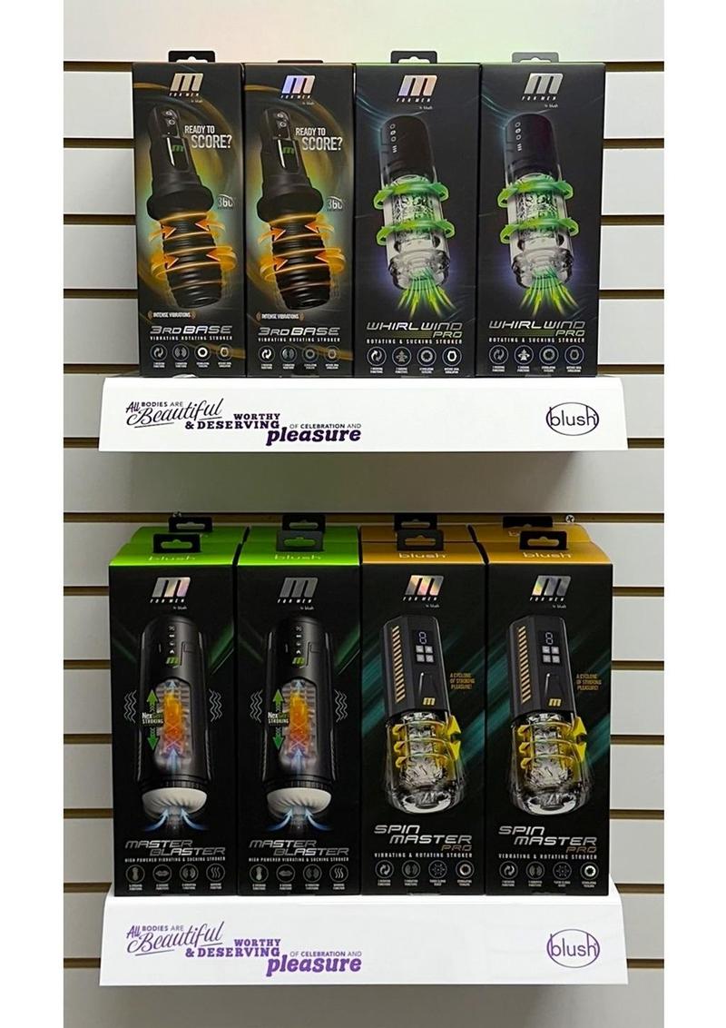 M for Men Auto Strokers Merchandising Kit Vibrating Male Masturbators