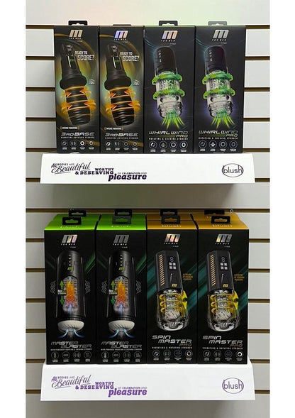 M for Men Auto Strokers Merchandising Kit Vibrating Male Masturbators