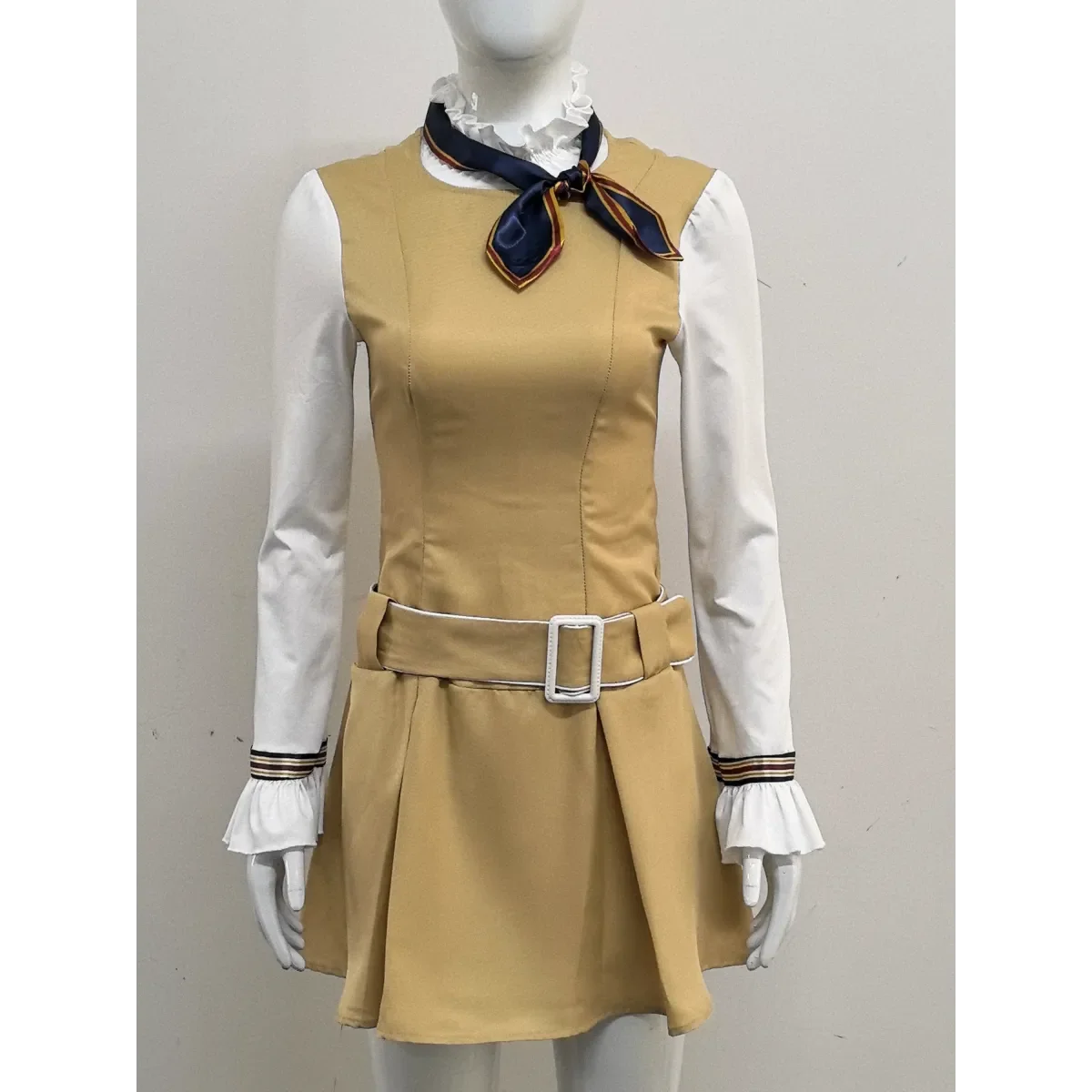 M3GAN 2.0 Cosplay Dress – Brown Uniform Set for Women &amp; Girls