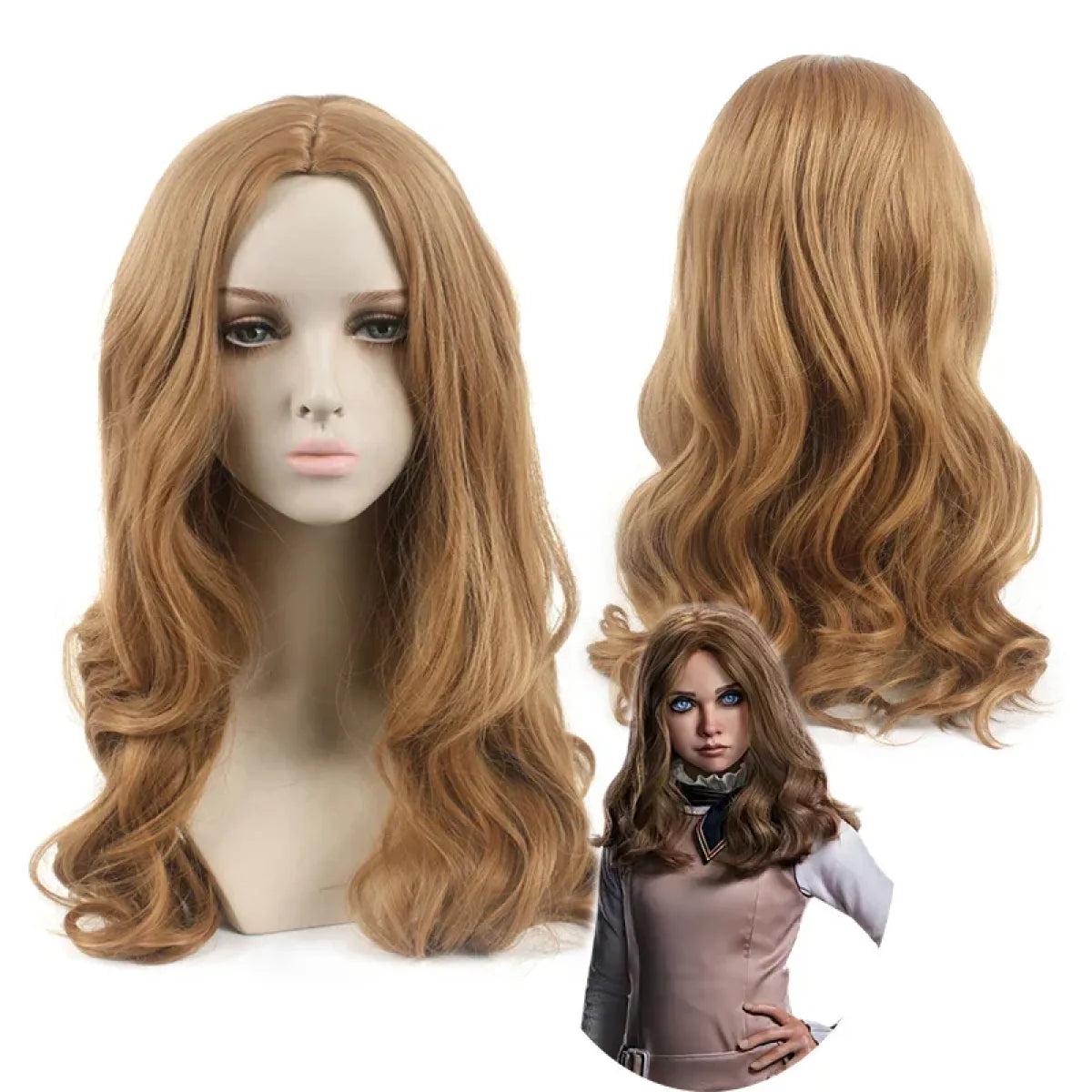 M3GAN 2.0 Cosplay Dress – Brown Uniform Set for Women &amp; Girls