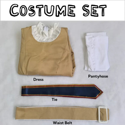 M3GAN 2.0 Cosplay Dress – Brown Uniform Set for Women &amp; Girls