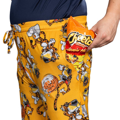 Mad Engine Chester Cheetos Lounge Pose Pajamas Officially Licensed Men&