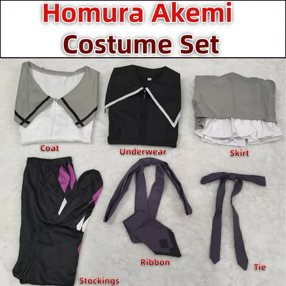 Homura Akemi Cosplay Uniform – Madoka Magica Magical Girl Dress Set